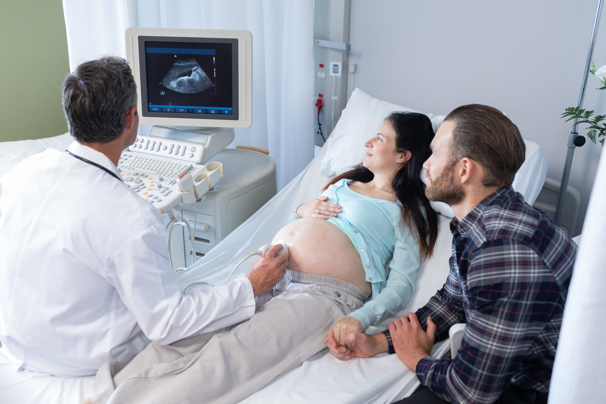 NT scan procedure being performed at Balaji Horizon Women’s Hospital Ahmedabad