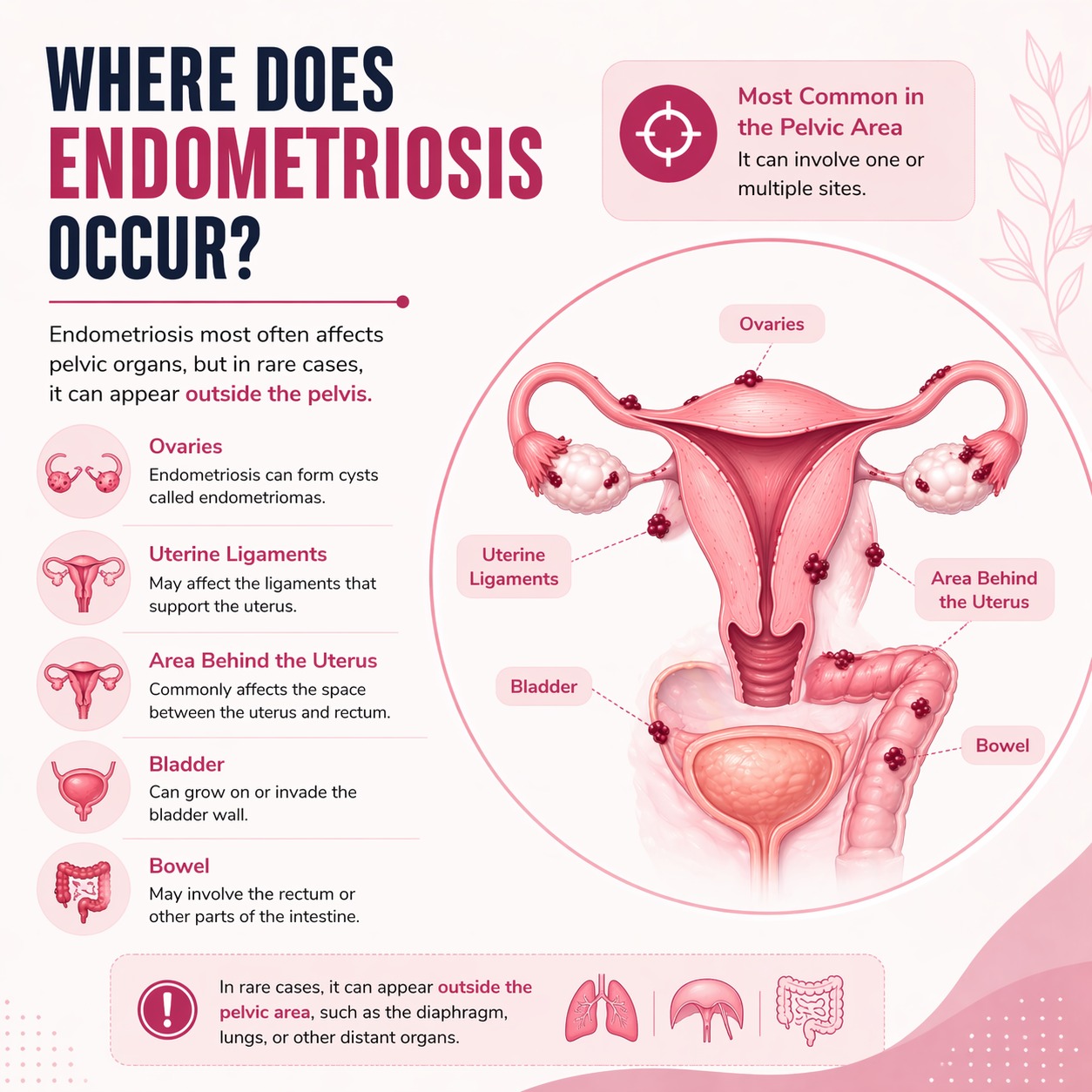 Dr. Priyadatt Patel explaining endometriosis locations to a patient at Balaji Horizon.