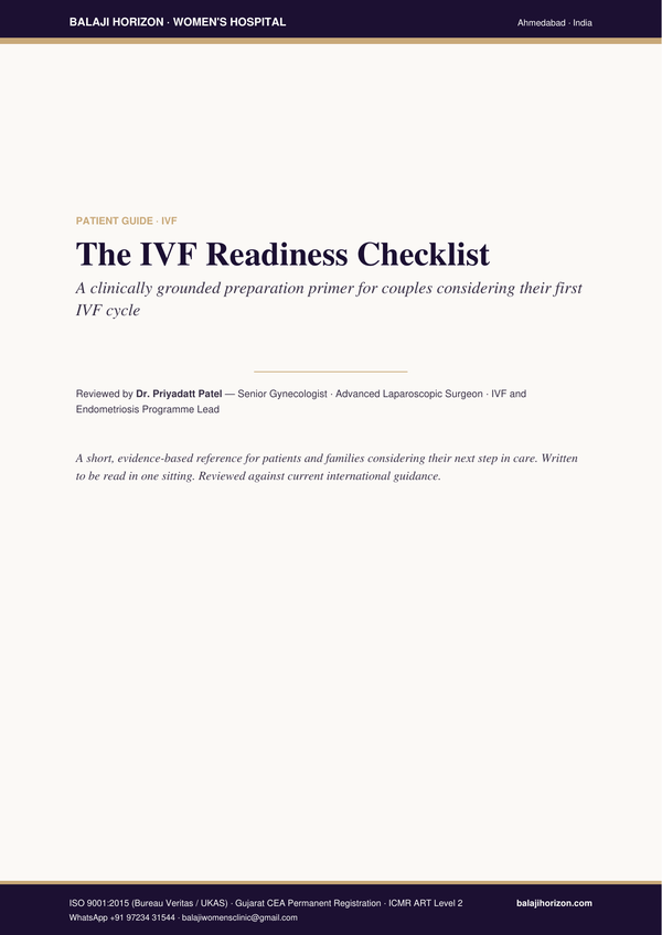 IVF Readiness Checklist cover