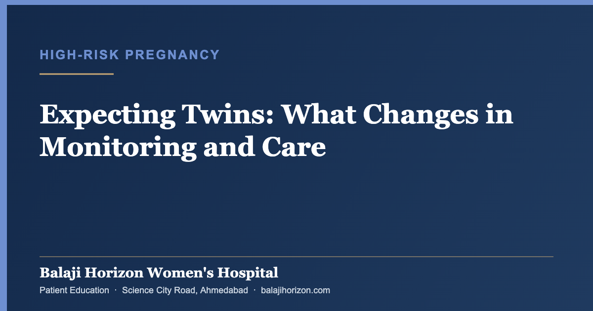 Twin pregnancy care at Balaji Horizon